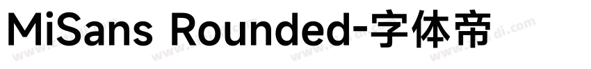 MiSans Rounded字体转换